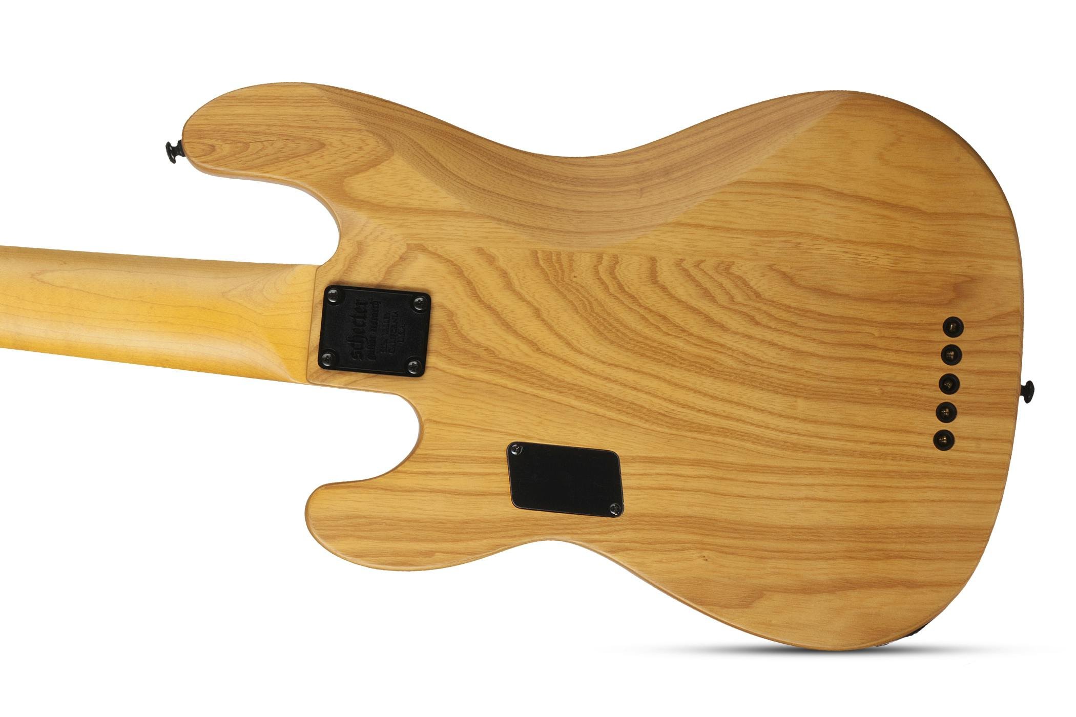 ベース SCHECTER MODEL-T SESSION-5 Schecter Model-T Session-5 Bass Guitar in Aged Natural Satin